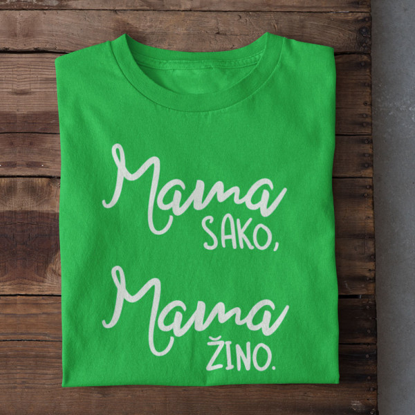 Moteriški marškinėliai "Mama sako, mama žino"