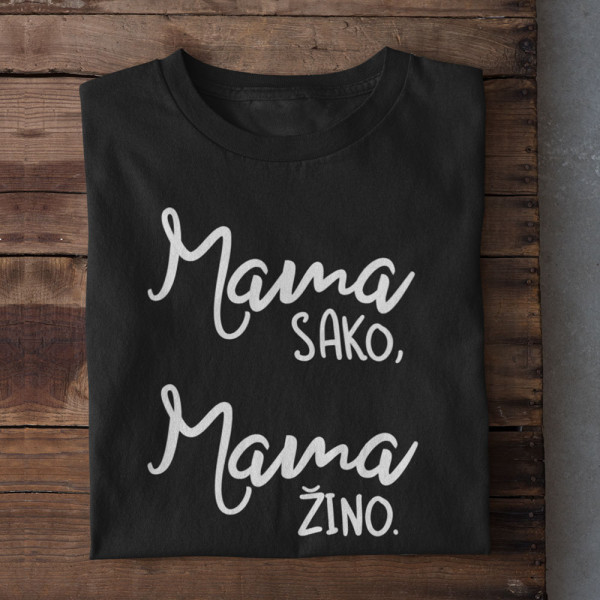 Moteriški marškinėliai "Mama sako, mama žino"