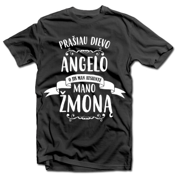 Marškinėliai "Mano žmona - Angelas"