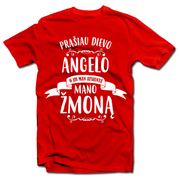 Marškinėliai "Mano žmona - Angelas"