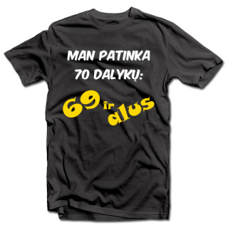 Marškinėliai "70 dalykų"
