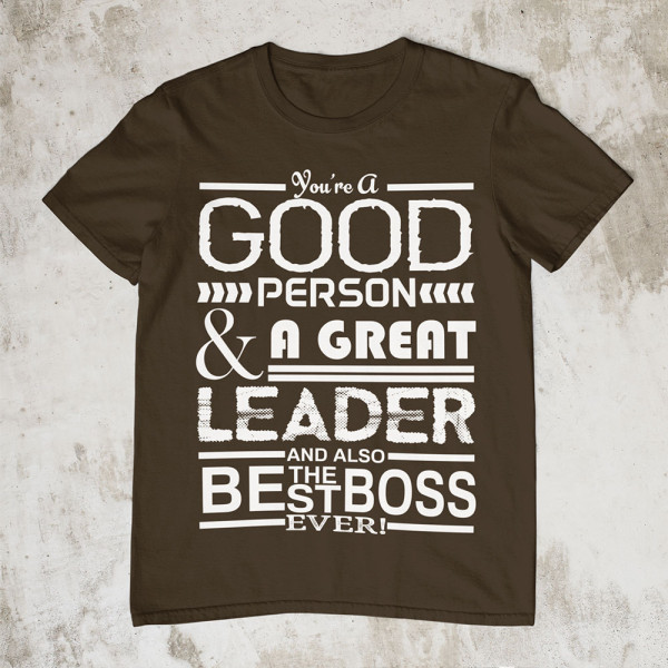 Marškinėliai "A Great Leader"
