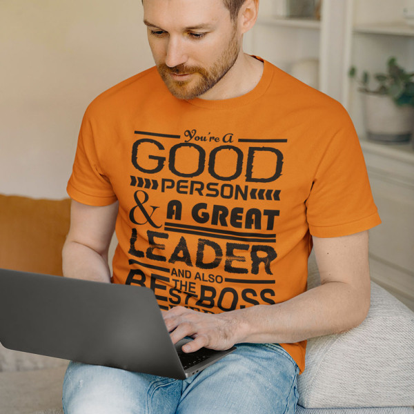 Marškinėliai "A Great Leader"
