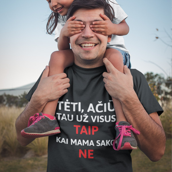 Marškinėliai "Ačiū, Tėti"
