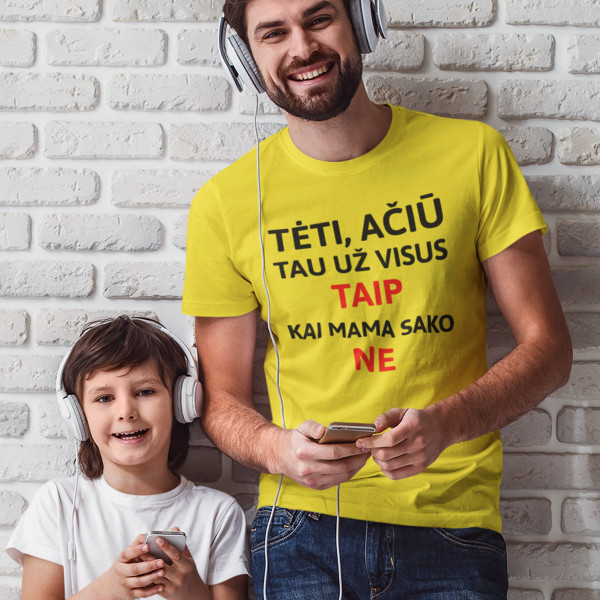 Marškinėliai "Ačiū, Tėti"