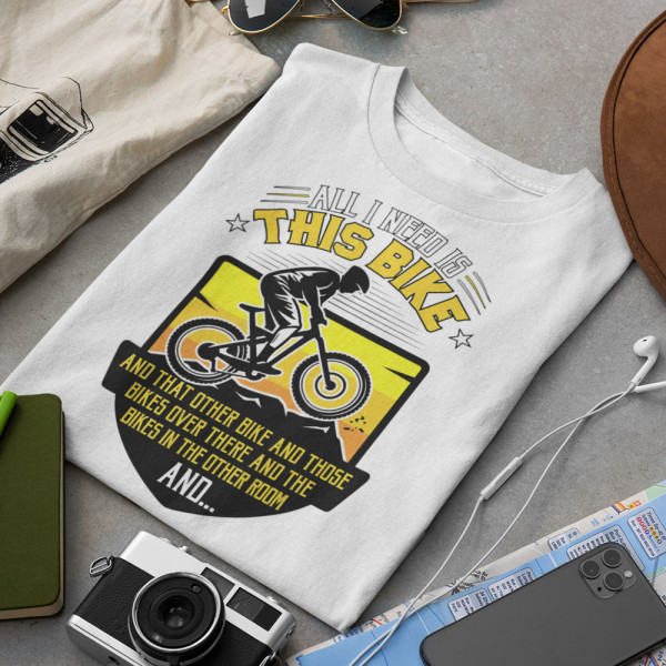 Marškinėliai "All I need is this bike"