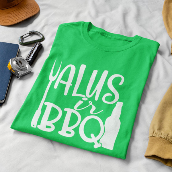 Marškinėliai "Alus ir BBQ"