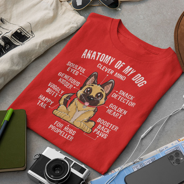 Marškinėliai "Anatomy of my dog"