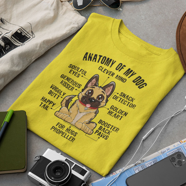 Marškinėliai "Anatomy of my dog"