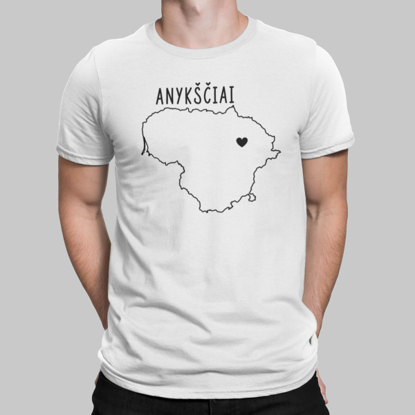Marškinėliai "Anykščiai - širdis"