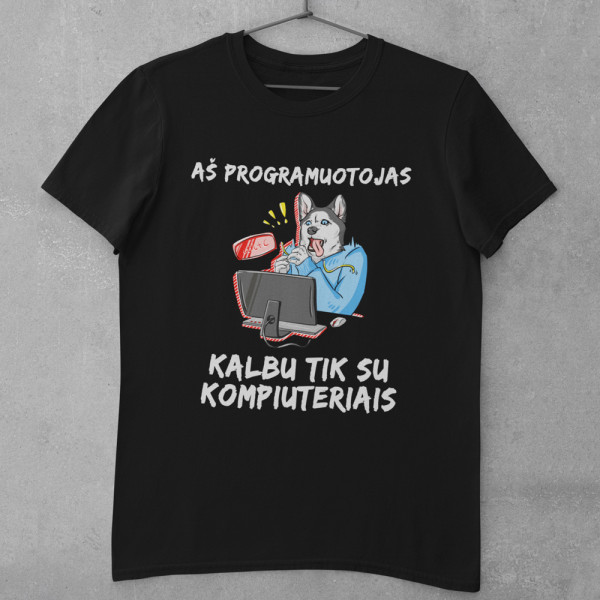 Marškinėliai "Aš esu programuotojas"