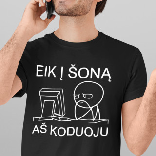 Marškinėliai "Aš koduoju"