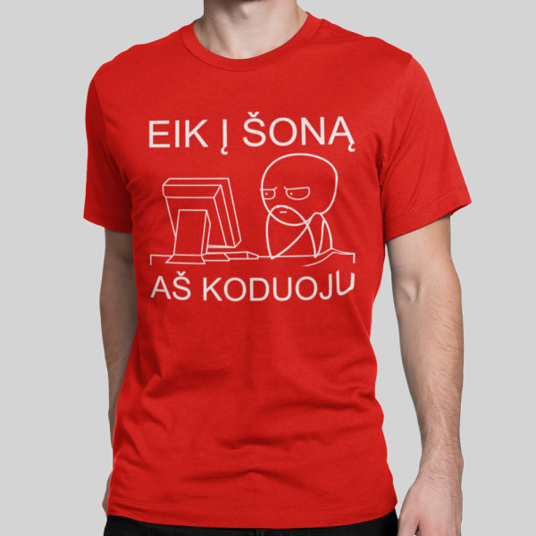 Marškinėliai "Aš koduoju"