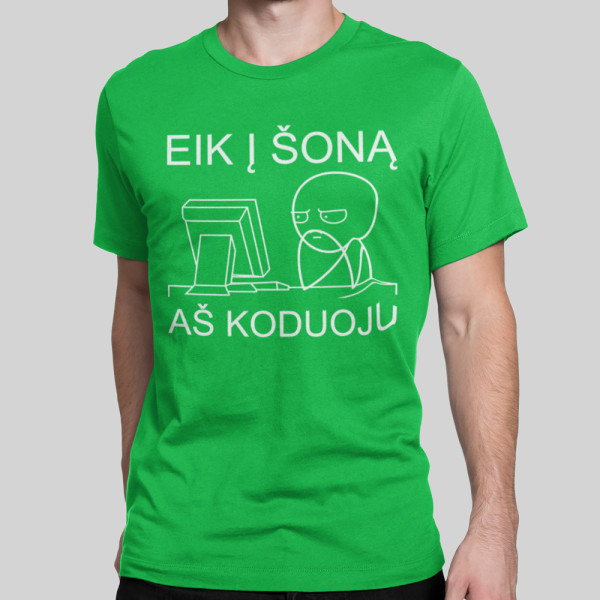 Marškinėliai "Aš koduoju"