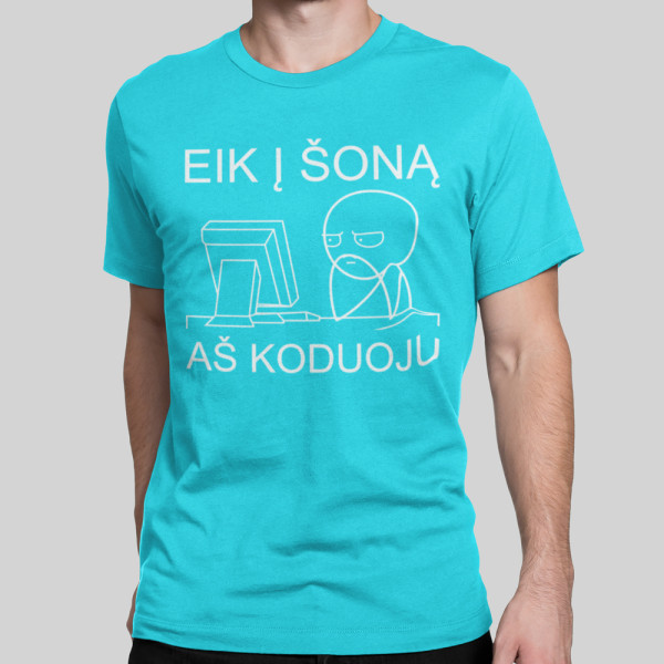 Marškinėliai "Aš koduoju"