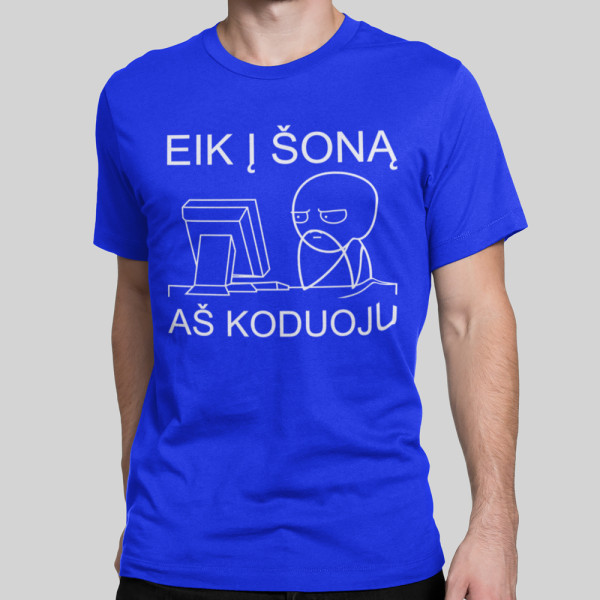 Marškinėliai "Aš koduoju"