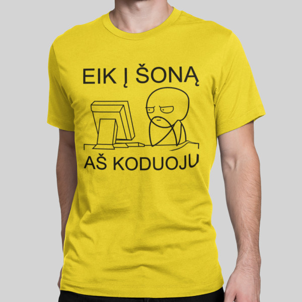 Marškinėliai "Aš koduoju"