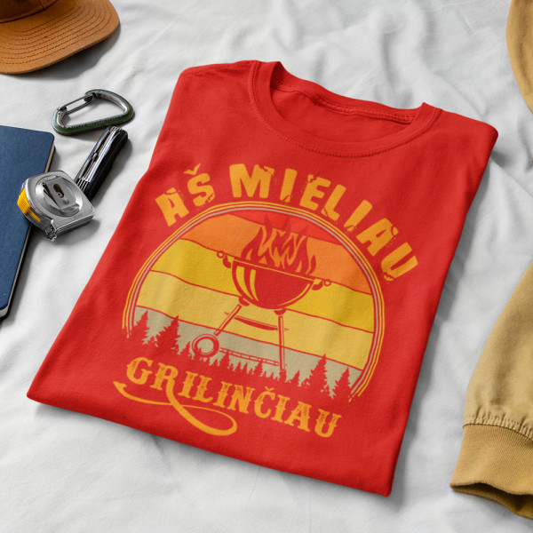 Marškinėliai "Aš mieliau grilinčiau" Marškinėliai "Aš mieliau grilinčiau"