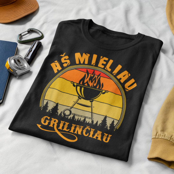 Marškinėliai "Aš mieliau grilinčiau" Marškinėliai "Aš mieliau grilinčiau"
