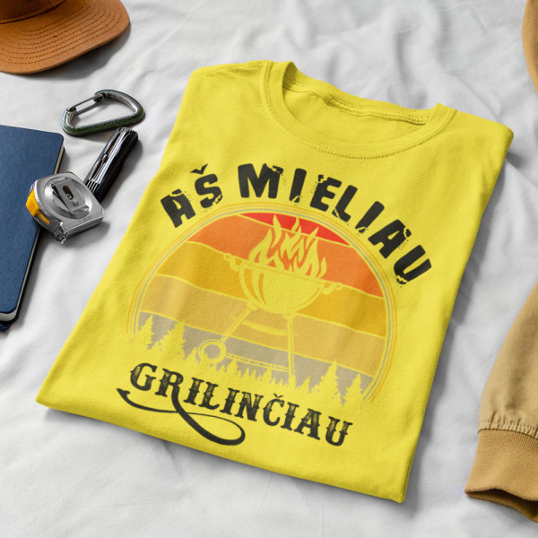 Marškinėliai "Aš mieliau grilinčiau" Marškinėliai "Aš mieliau grilinčiau"