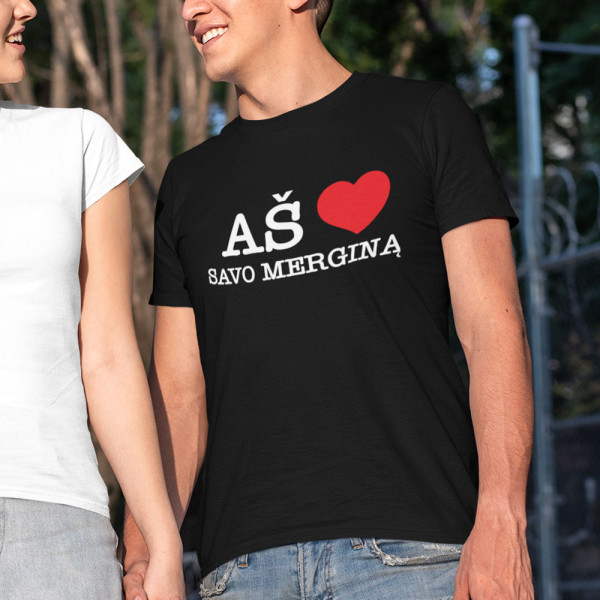 Marškinėliai "Aš myliu savo merginą" Marškinėliai "Aš myliu savo merginą"