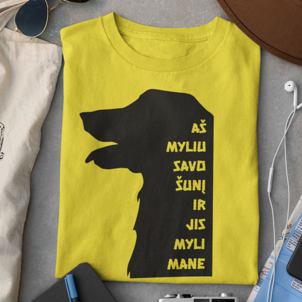 Marškinėliai "Aš myliu savo šunį"