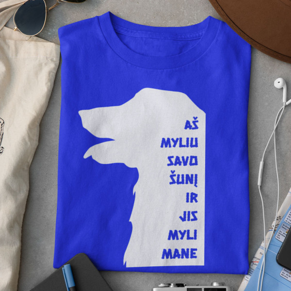 Marškinėliai "Aš myliu savo šunį"