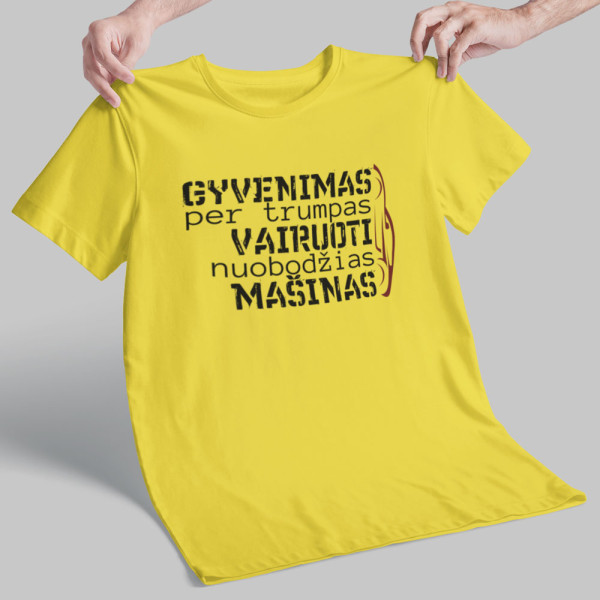 Marškinėliai "Aš nevairuoju nuobodžios mašinos"