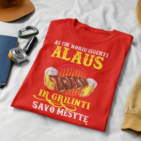 Marškinėliai "Aš tik noriu išgerti ir grilinti" Marškinėliai "Aš tik noriu išgerti ir grilinti"