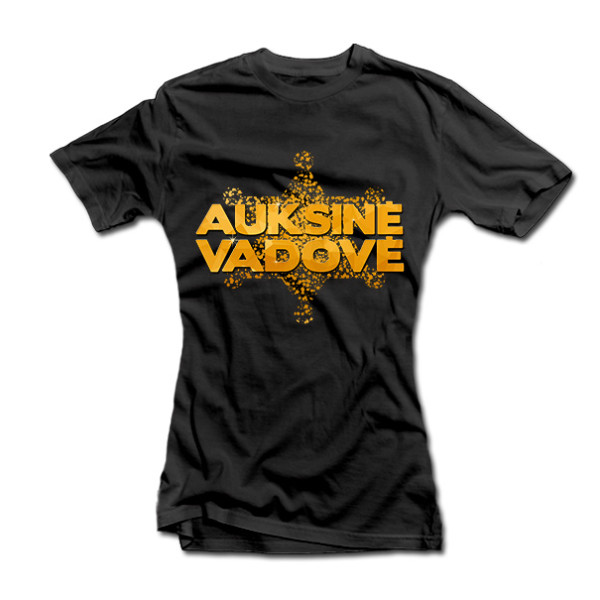 Moteriški marškinėliai "Auksinė vadovė" Moteriški marškinėliai "Auksinė vadovė"