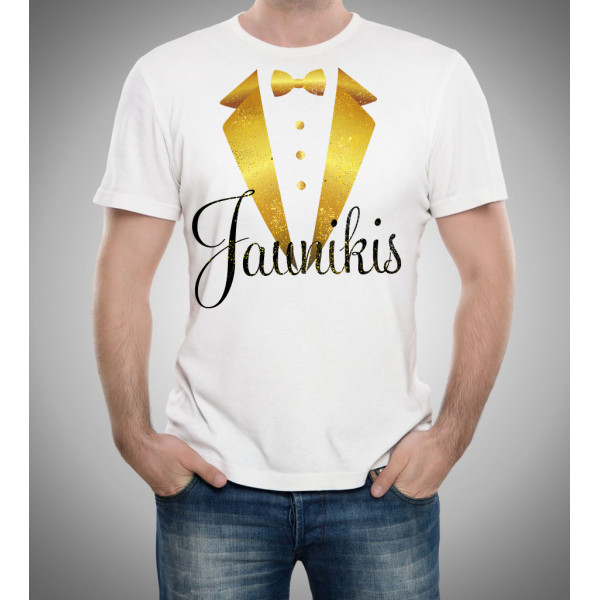 Marškinėliai "Auksinis jaunikis" Marškinėliai "Auksinis jaunikis"