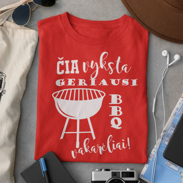 Marškinėliai "BBQ vakarėliai"