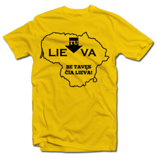 Marškinėliai "Be tavęs čia lieva"