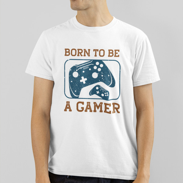 Marškinėliai "Born to be a gamer"