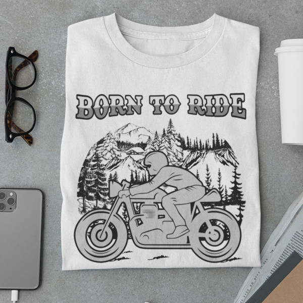 Marškinėliai "Born to ride"