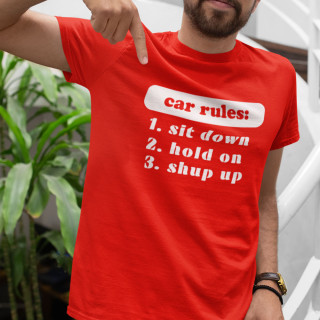 Marškinėliai "Car rules"