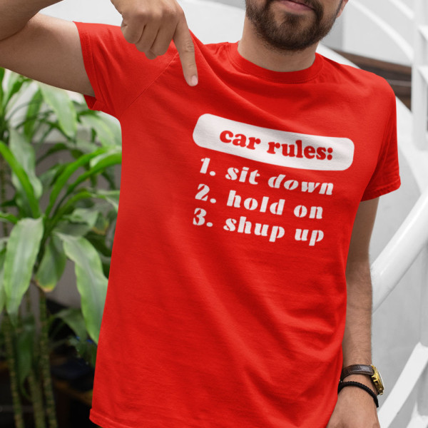 Marškinėliai "Car rules"
