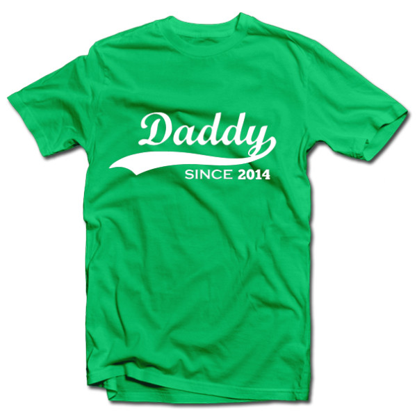 Marškinėliai "Daddy since" su Jūsų pasirinktais metais