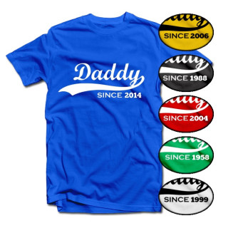 Marškinėliai "Daddy since" su Jūsų pasirinktais metais