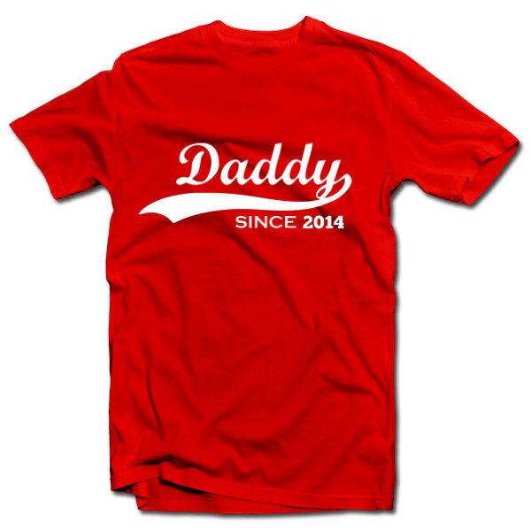 Marškinėliai "Daddy since" su Jūsų pasirinktais metais
