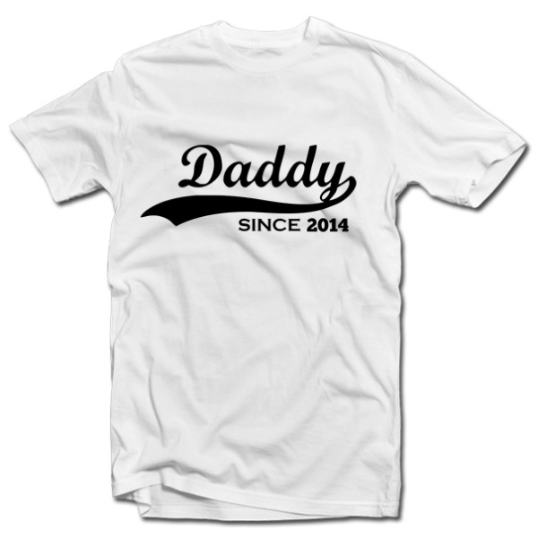 Marškinėliai "Daddy since" su Jūsų pasirinktais metais