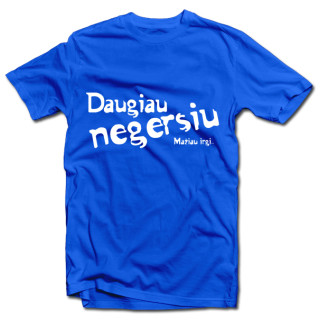 Marškinėliai "Daugiau negersiu"