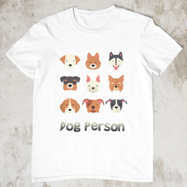 Marškinėliai "Dog person"