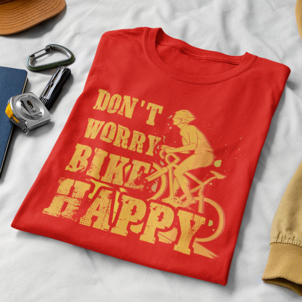 Marškinėliai "Don't worry bike happy" Marškinėliai "Don't worry bike happy"