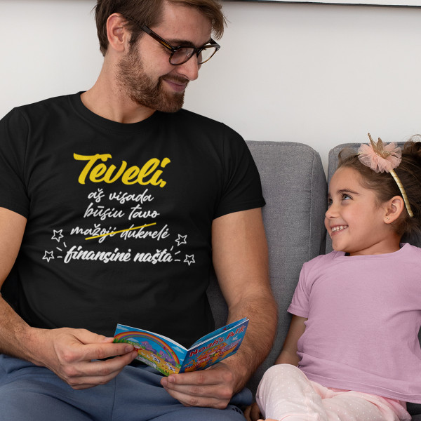 Marškinėliai "Dukrelė - finansinė našta"