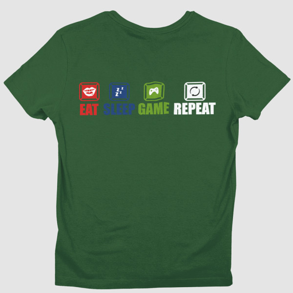 Marškinėliai "Eat.Sleep.Game.Repeat."