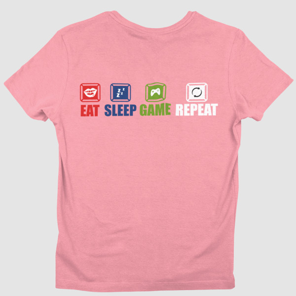 Marškinėliai "Eat.Sleep.Game.Repeat."