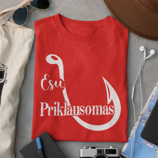 Marškinėliai "Esu priklausomas"