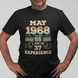 Marškinėliai "Experience" su Jūsų pasirinkta data
