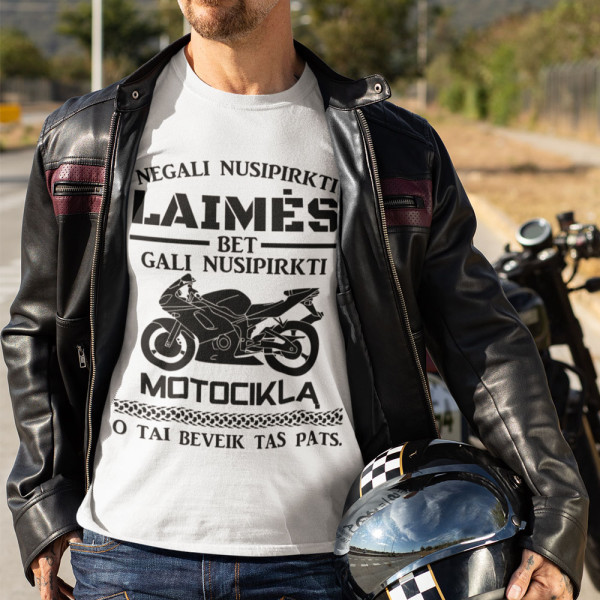 Marškinėliai "Galiu nusipirkti motociklą"